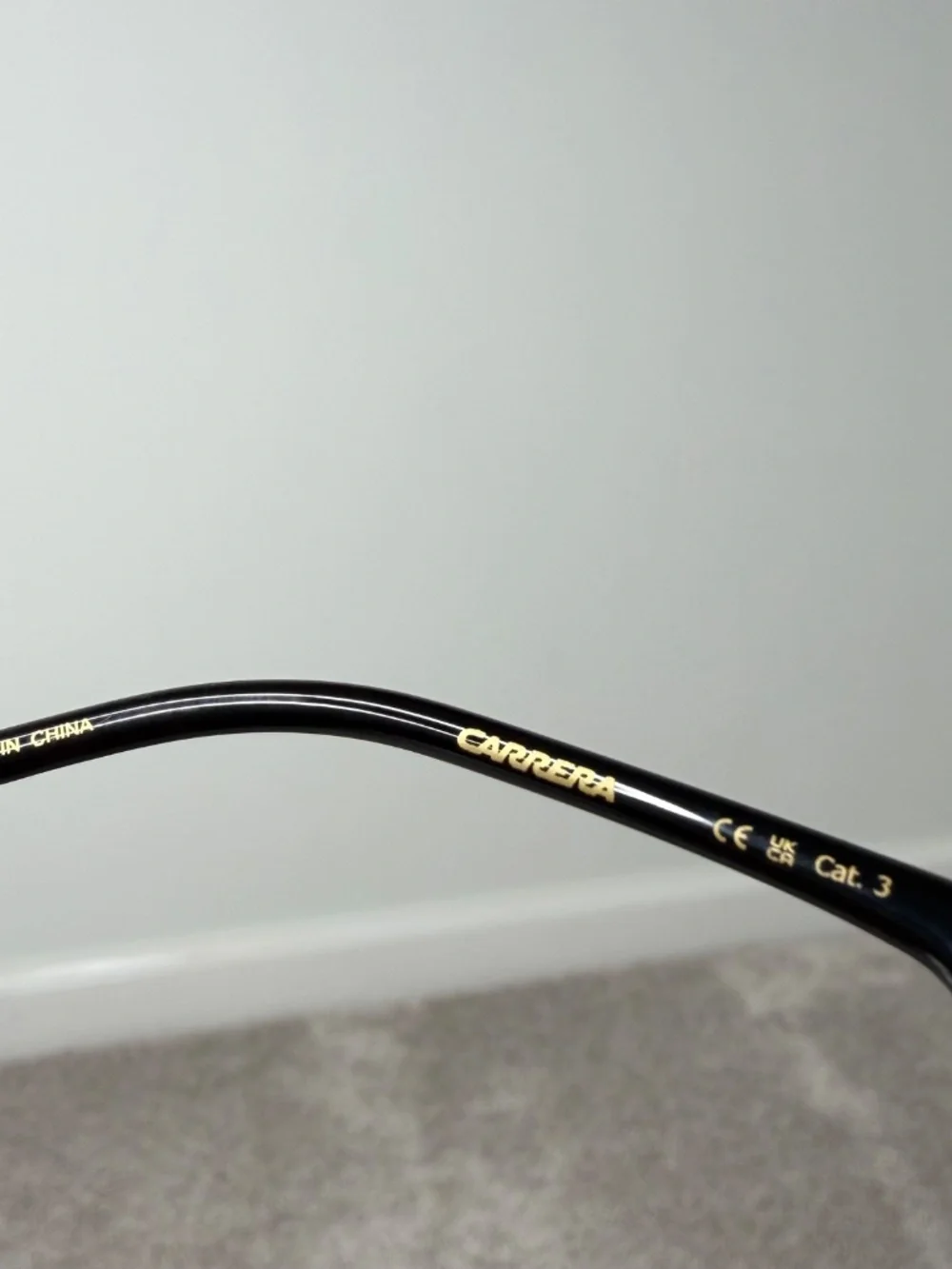 NWT Carrera Super Champion Black Gold Sunglasses